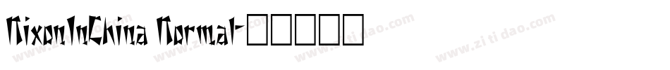 NixonInChina Normal字体转换